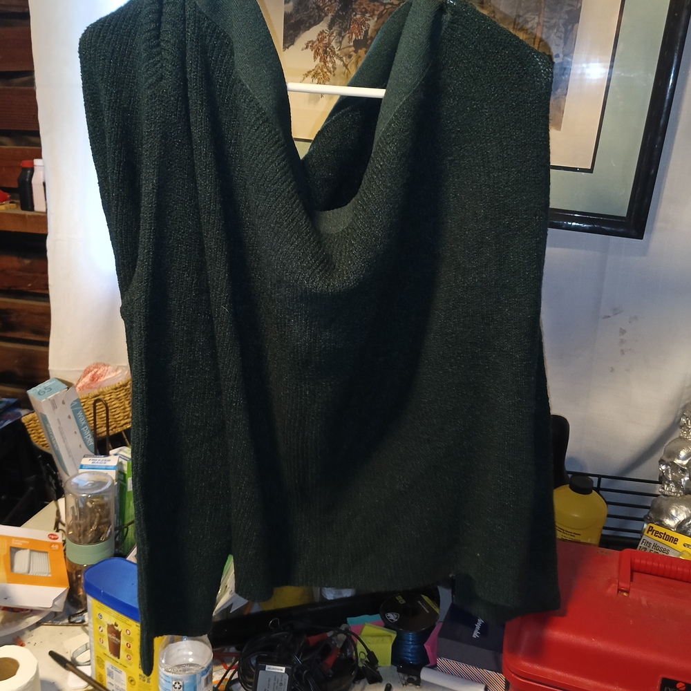 Forever 21 Green Cowl Neck Sweater